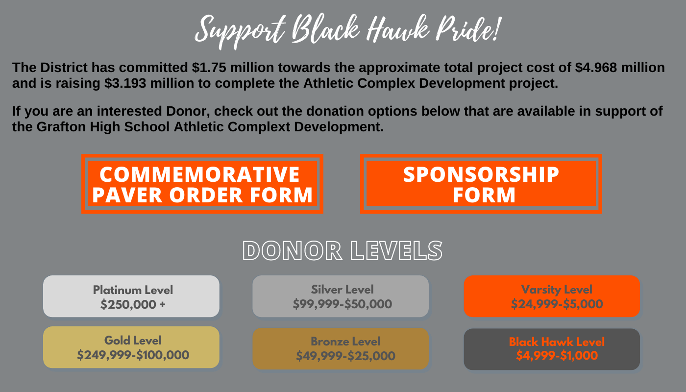 Click here to donate to the athletic complex development.