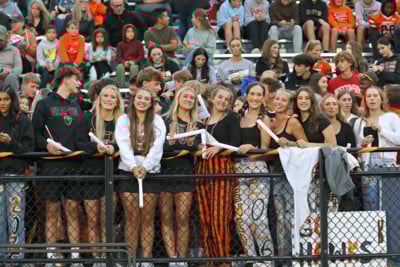 GHS student section at football game